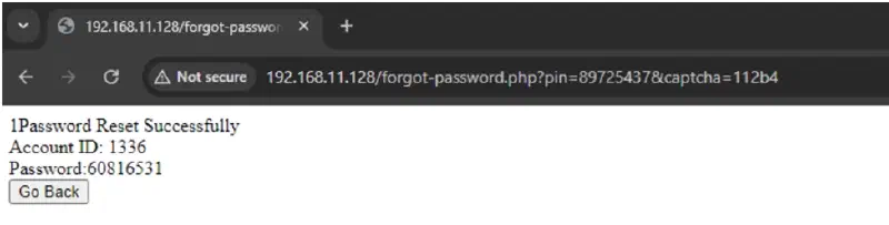 Password reset